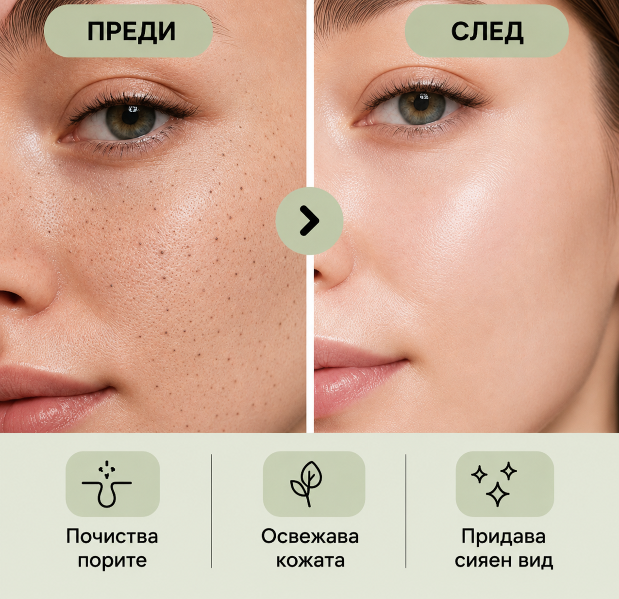 Rollva Mask Stick – Green Tea (Зелен чай)